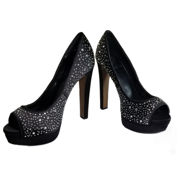 Vince Camuto Garnets Platform Heels Stiletto Gems - Picture 1 of 7